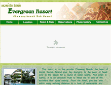 Tablet Screenshot of evergreensamui.com